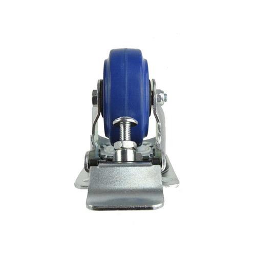 Rueda ancha azul de 80mm con freno RN1313 MKII