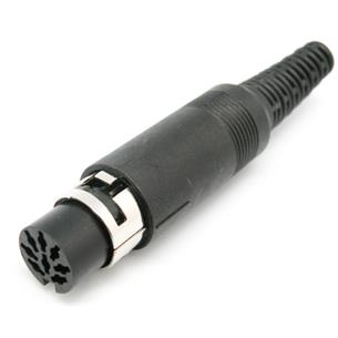 Conector DIN hembra aereo 8 pines 90º