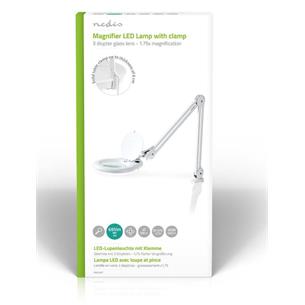 Lampara flexo luz led 9W y lupa 1.75x Nedis