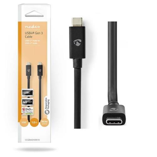 Cable USB-C 40 Gbps (Gen 2x2) 240W