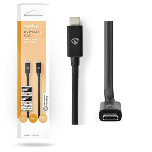Cable USB-C 40Gbps (Gen 2x2) 240W