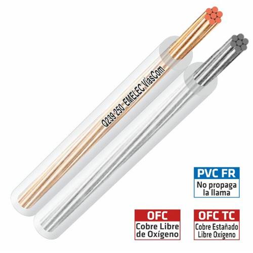 Cable altavoz paralelo transpar.2x2,5mm OFC Q239/250