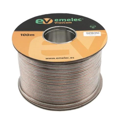 Cable altavoz paralelo transpar.2x2,5mm OFC Q239/250