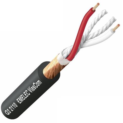 Cable DMX 1 x 2 x 0,22mm 110 ohm negro Q3 2110 N