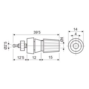 Hembrilla 4mm roja 2