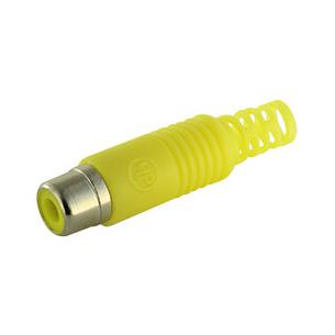 Conector RCA hembra aereo PVC amarillo
