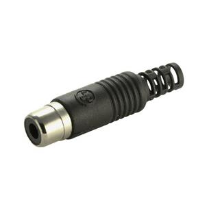 Conector RCA hembra aereo PVC negro