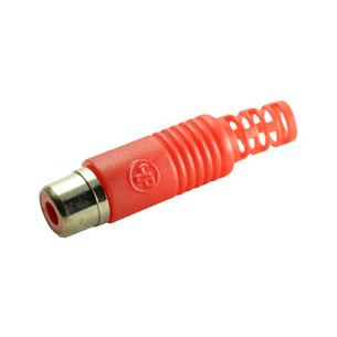 Conector RCA hembra aereo PVC rojo