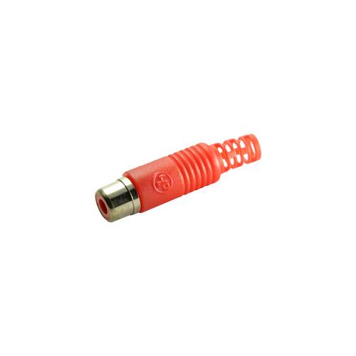 Conector RCA hembra aereo PVC rojo