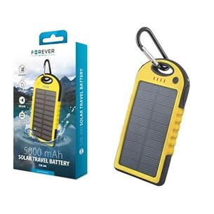 Power Bank Solar USB 5000mA Amarillo
