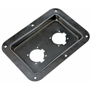Base conexion metalica para 2 conectores BS457