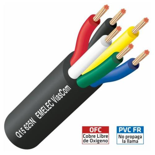 Cable manguera altavoz Extraflexible OFC 6 x 2,5mm Q15-625N Cable manguera altavoz Extraflexible OFC 6 x 2,5mm Q15-625N