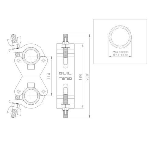 Abrazadera doble ABZ-05