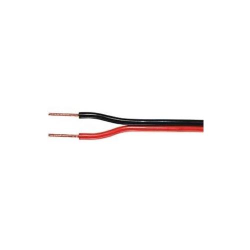 Cable altavoz paralelo rojo y negro 2 x 0,50mm