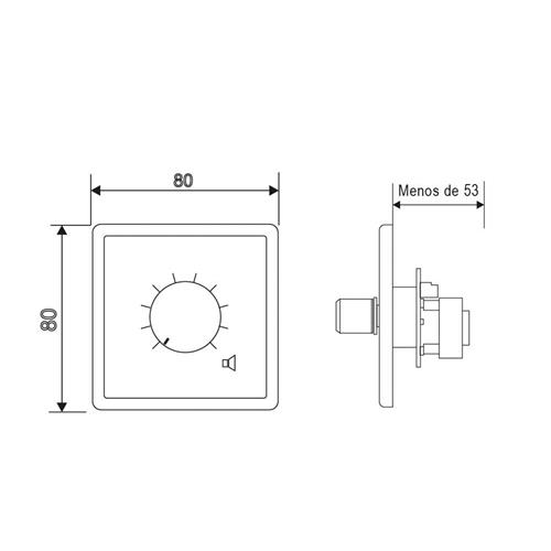 Control de volumen 6W AT106