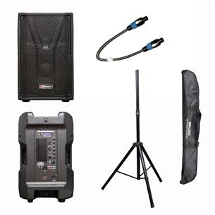 Pack altavoces activo+pasivo MS215(A) + soporte con funda SSLWCmk2 + cable MK80