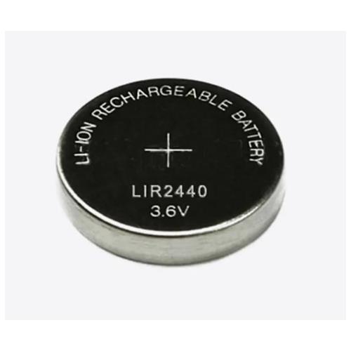 Bateria boton litio recargable 3,6V 80mAh LIR2440 24,5x4mm