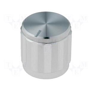 Boton de mando 21x17mm eje estriado 6mm aluminio