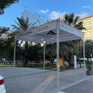 Estructura de aluminio silver 100x100mm 2m FCAD 200 Silver 2