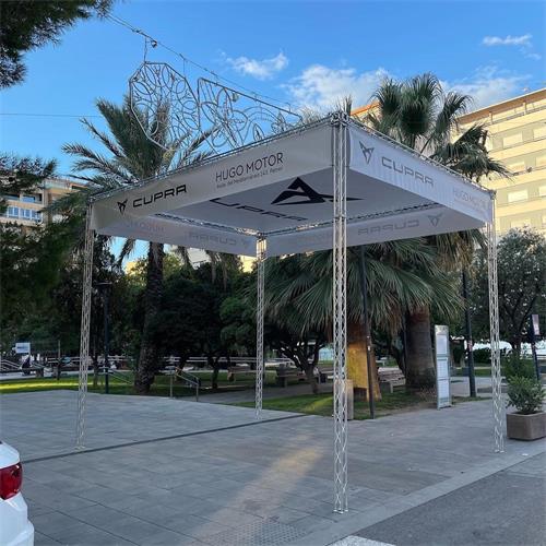Estructura de aluminio silver 100x100mm 2m FCAD 200 Silver Estructura de aluminio silver 100x100mm 2m FCAD 200 Silver