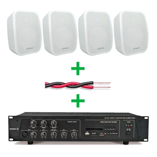 Pack sonorizacion PA60USB/R + NEO5 + Cable. PACKWORK001 Pack sonorizacion PA60USB/R + NEO5 + Cable. PACKWORK001