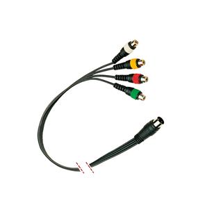 Cable 4 RCA hembra/Din 5 contactos macho 3 metros K42