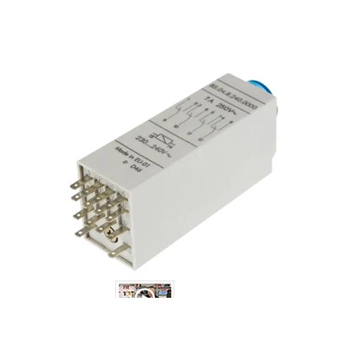 Rele temporizador multifuncion 240Vac enchufable 0,05s...100h