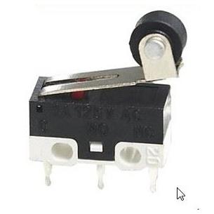 Microinterruptor 12,8mm con roldana 1A