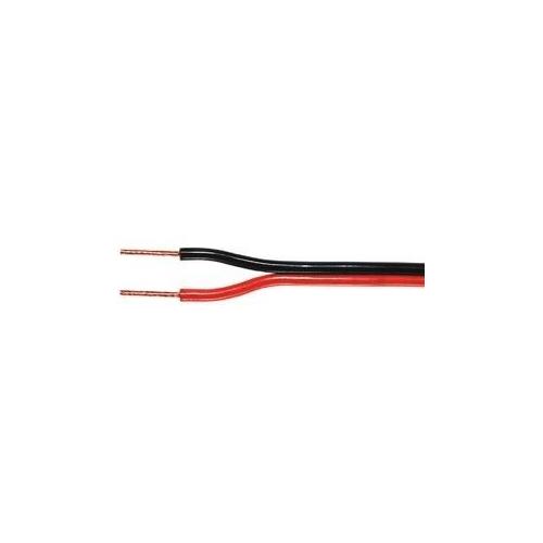 Cable altavoz paralelo rojo y negro 2 x 0,75mm