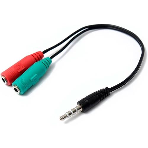 Cable adaptador Jack 3,5mm microfono y auricular