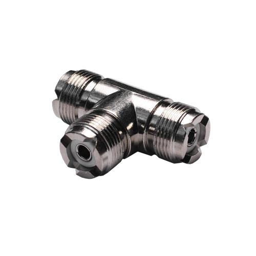 Conector PL T de 3 hembras