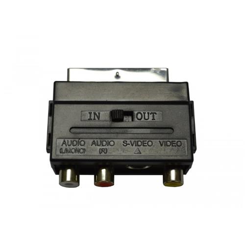 Adaptador Euroconector a Rca y S-VHS