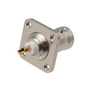 Base BNC hembra fijacion 4 tornillos