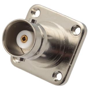 Base BNC hembra fijacion 4 tornillos 2