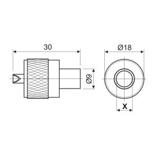 Conector PL RG58 twist 2