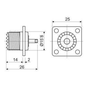 Base PL fijacion a 4 tornillos 2