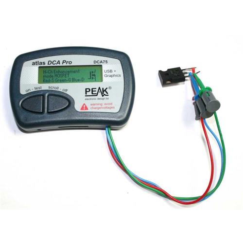 Analizador de componentes y medidor de semiconductores PEAK DCA75 Analizador de componentes y medidor de semiconductores PEAK DCA75