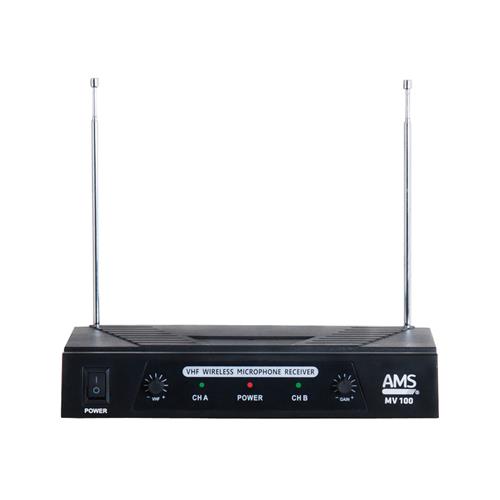 Sistema inalambrico de petaca VHF bicanal MV100LV Sistema inalambrico de petaca VHF bicanal MV100LV