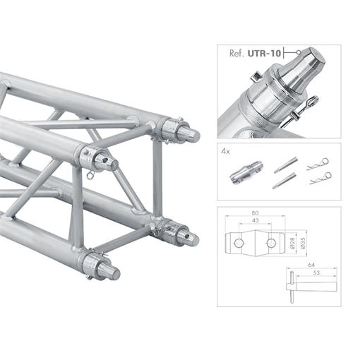 Truss cuadrado Guil 29 x 1m plata TQN290-1000