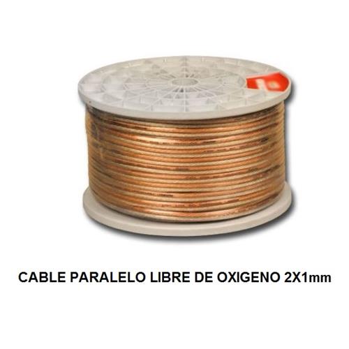 Cable altavoz paralelo transpar.2 x 1mm OFC