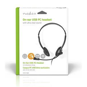 Auriculares+micro diadema USB-C Nedis