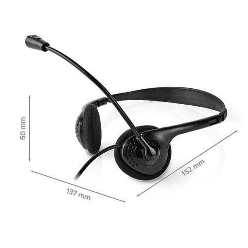 Auriculares+micro diadema USB-C Nedis