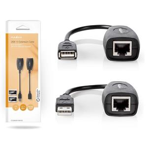 Prolongador cable USB 2.0 50m UTP Nedis