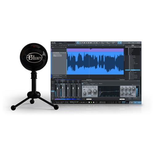 Pack de micrófono USB y software para producción musical BLUE SNOWBALL STUDIO