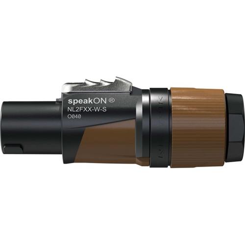 Conector speakon 2 contactos NL2FXX-W-S