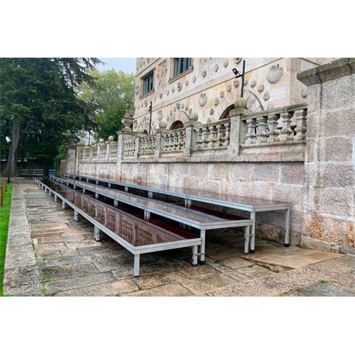 Tarima profesional de aluminio con tablero de abedul (15mm) TM300/2x1