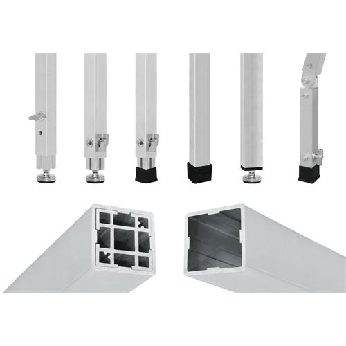 Tarima profesional de aluminio con tablero de abedul (15mm) TM300/2x1