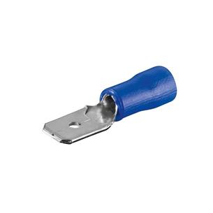 Terminal faston machoaislado  azul 6,3mm