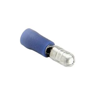 Terminal cilindrico macho aislado azul 5mm