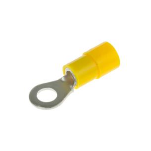 Terminal arandela aislado amarillo 5mm